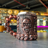TAZA CALAVERA BRONCE VTR 589